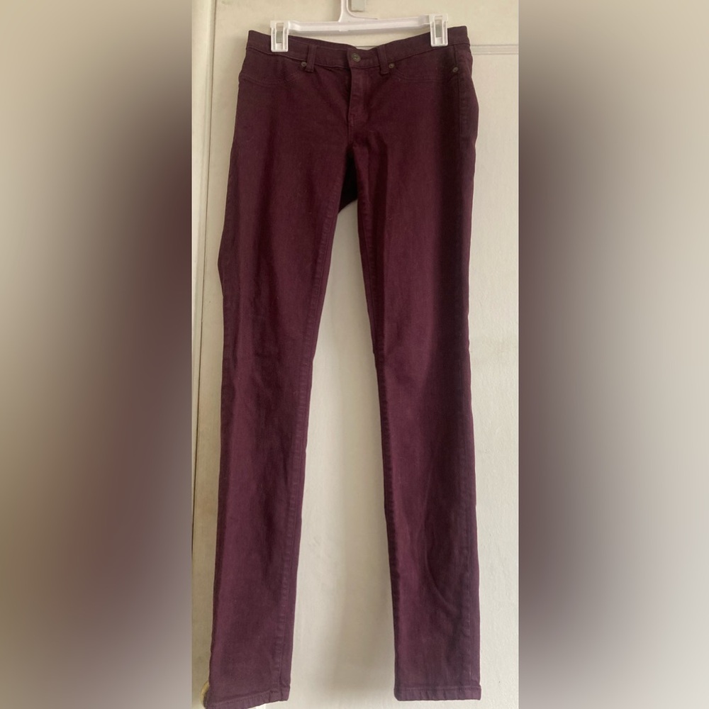 LILA RYAN Red Skinny Pants 31” inseam